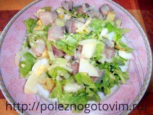 Миниатюра к статье Простой салат с картошкой и селедкой