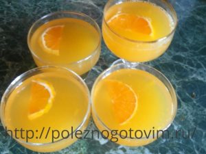 апельсиновое желе