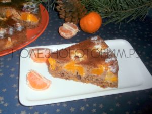 Миниатюра к статье Новогодний пирог с мандаринами: ароматный, яркий, вкусный. Ммм… :)