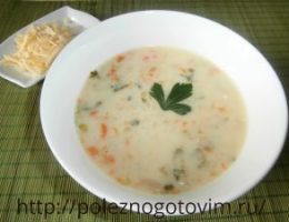 Миниатюра к статье Легкий рисовый суп с сыром